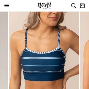 Kai Stripe Shaka bralette swimsuit top